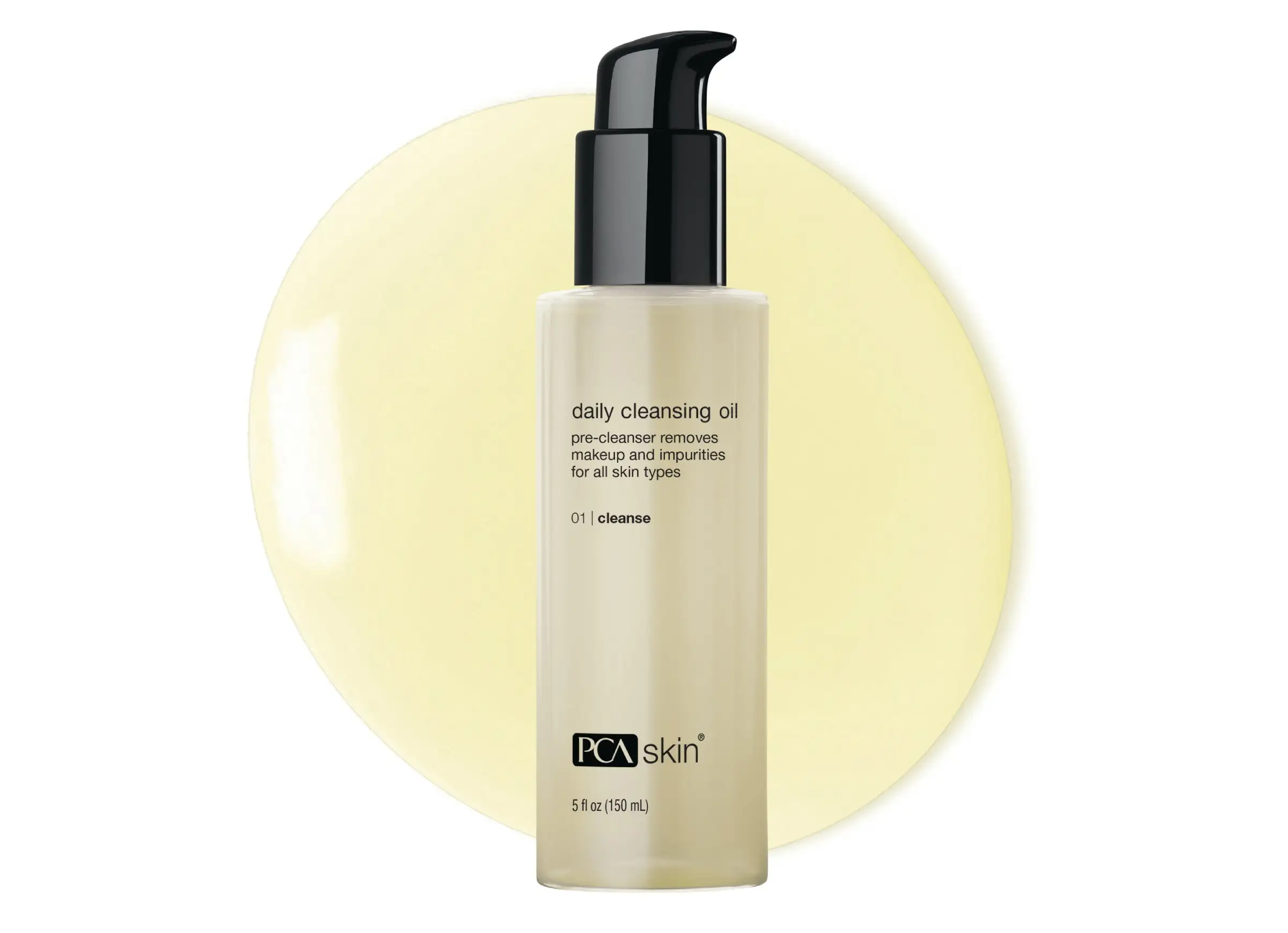 21123AndSwatch-2400x1740-274d5039-df68-4fcd-bf2a-df69f2fbb505 PCA Skin Daily Cleansing Oil - Image 1