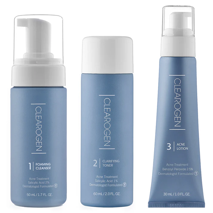 30DayBPKit_020124_5eebc10e-395f-4593-8715-51e9b00fe32f Clearogen Ultimate Acne Clearing 3 Step Treatment with 2.5% Benzoyl Peroxide - Image 3