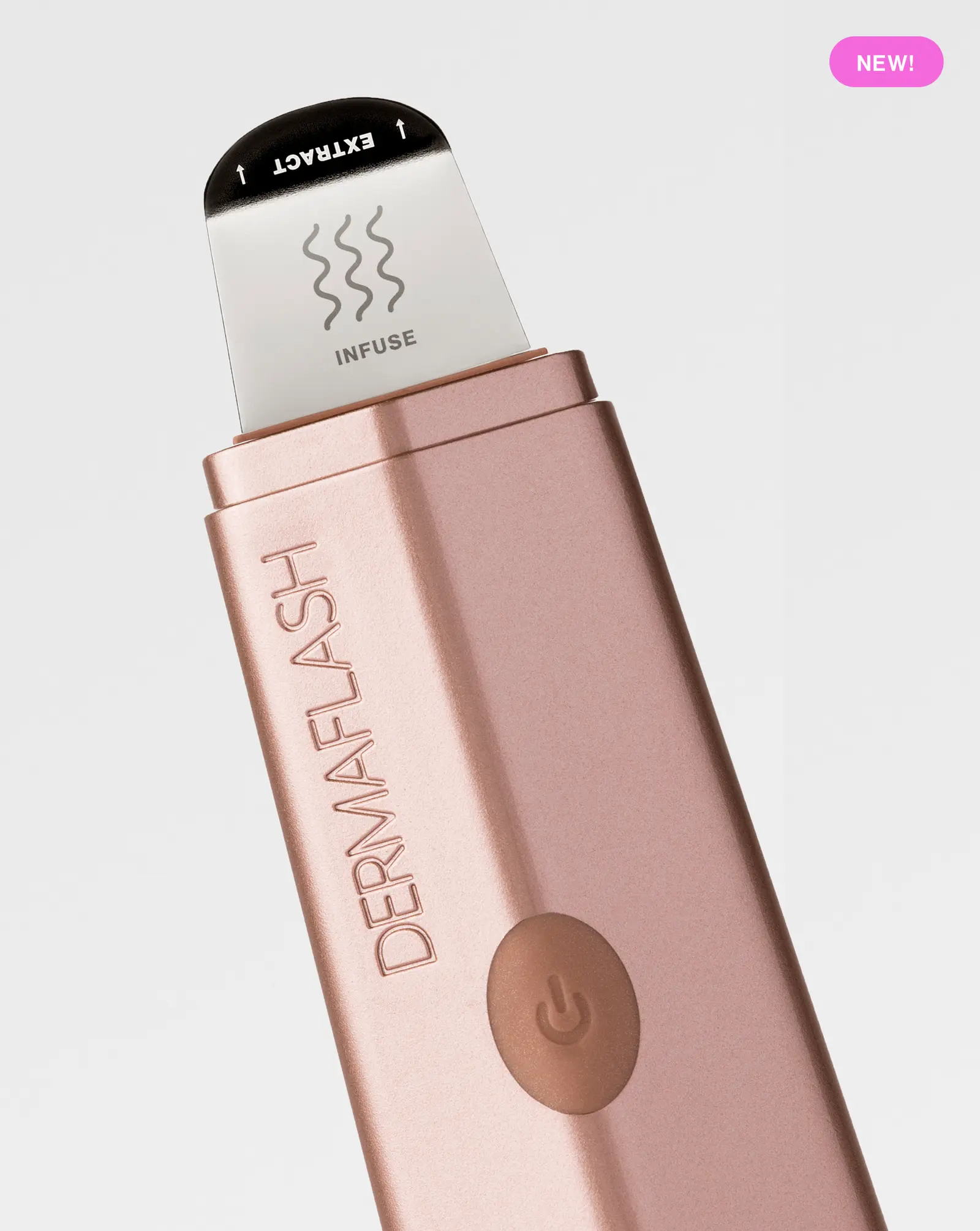 Dermapore-RoseGold-001-3x-8ac11cc1-b835-4013-b0ed-834ba30c93e7-1600x DERMAFLASH DERMAPORE+ Ultrasonic Pore Extractor + Skincare Infuser Set - Image 1