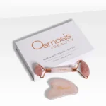 Osmosis Skincare Rose Quartz Facial Roller Gua Sha Set