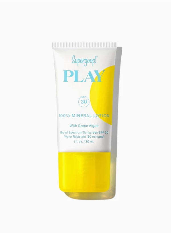 PLAYMineralLotionSPF30_1oz_Img1_8307022d-102d-4089-b9a6-c233d1935eed Supergoop! PLAY 100% Mineral Lotion SPF 30 - Image 1