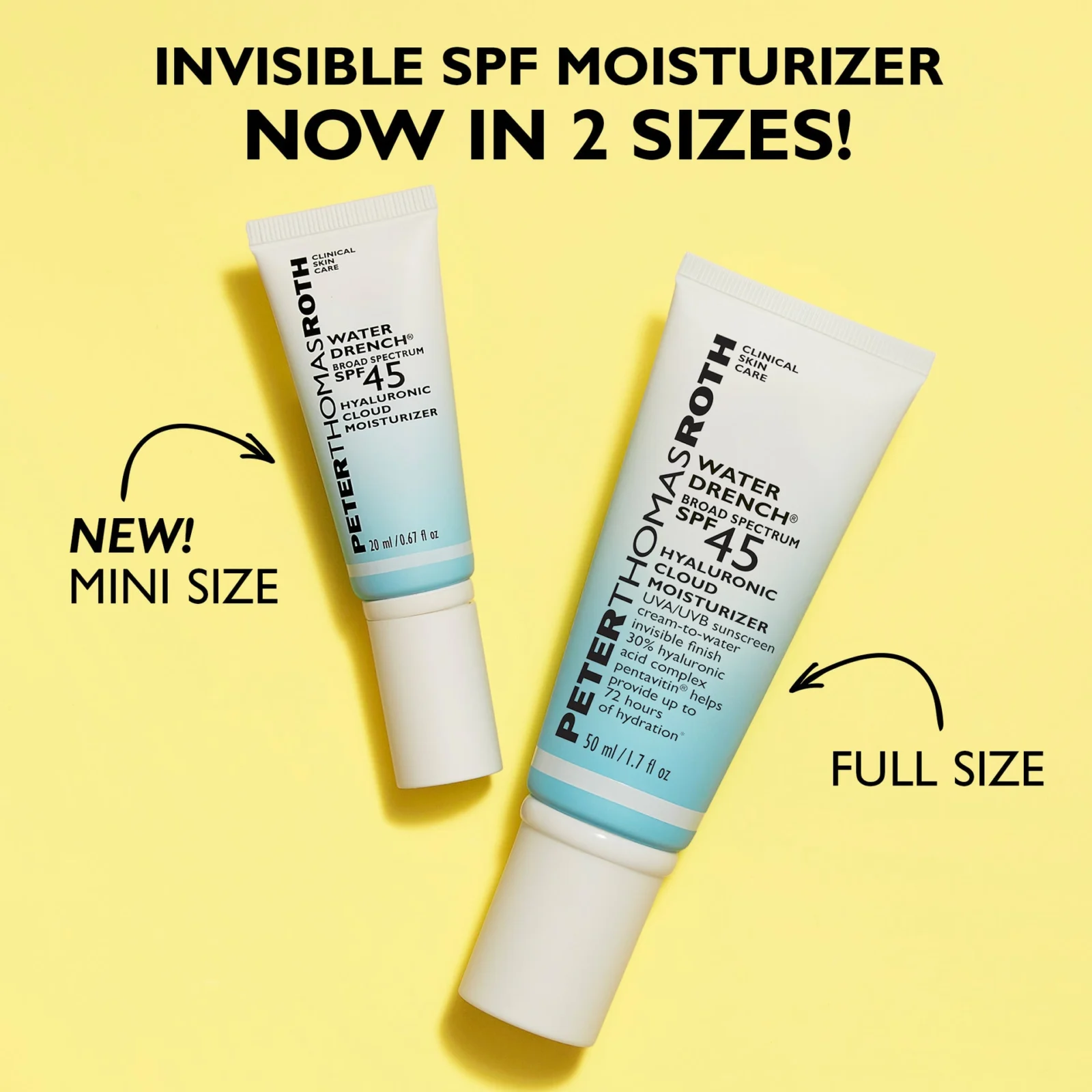 2866028-07 Peter Thomas Roth Water Drench Broad Spectrum SPF 45 Hyaluronic Cloud Moisturizer (Travel Size) - Image 7