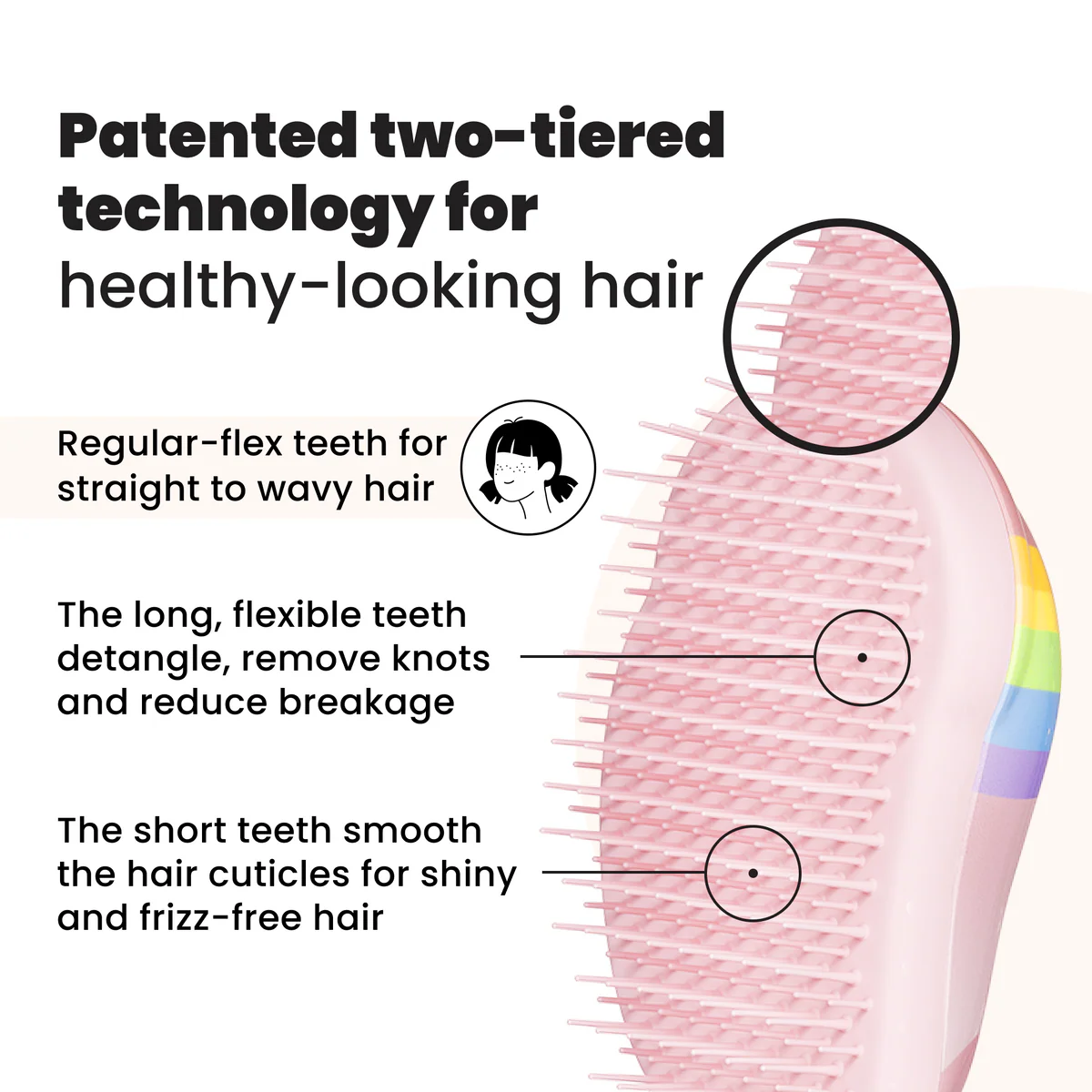 RainbowtheUnicorn_ORM_PDP_2 Tangle Teezer The Original Mini - Image 2