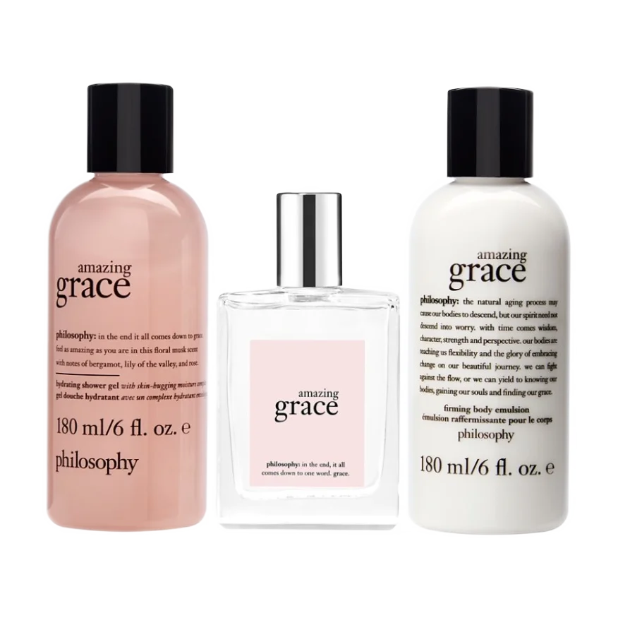 99350224675 Philosophy Amazing Grace EDT Gift Set Trio - Image 1