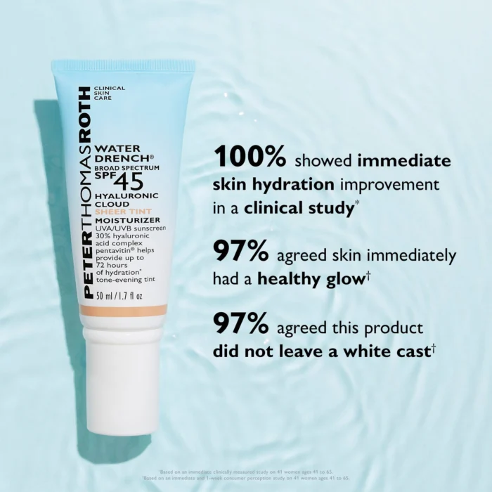 Peter Thomas Roth Water Drench Hyaluronic Cloud Sheer Tint Moisturizer - Image 4