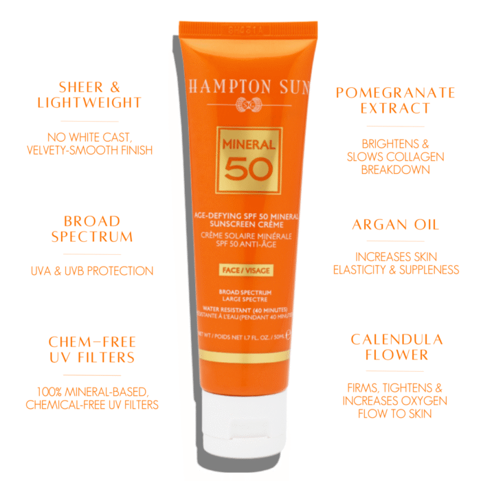 Hampton Sun Age-Defying SPF 50 Mineral Crème for Face - Image 3