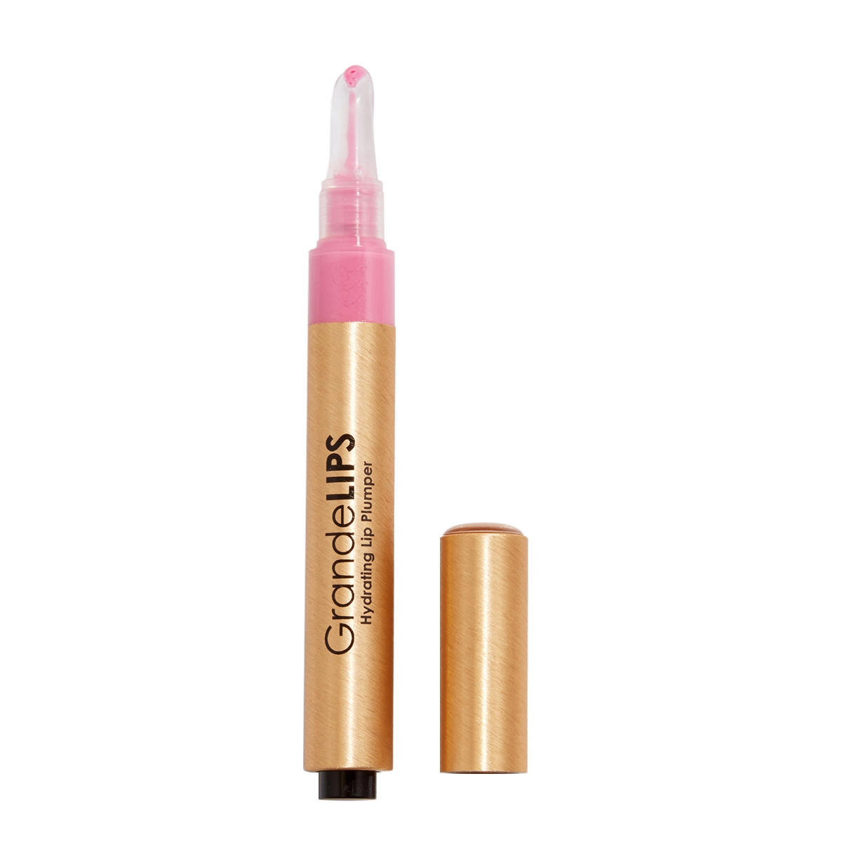 843246140037-1 Grande Cosmetics GrandeLIPS Hydrating Lip Plumper Gloss - Pale Rose - Image 1