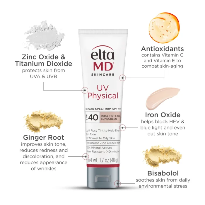 EltaMD UV Physical Broad-Spectrum SPF 40- Rosy Tint - Image 4