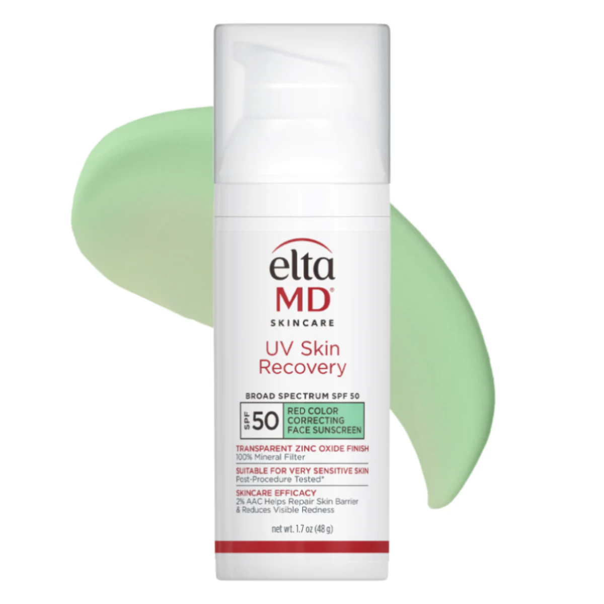 NEW-Skin_Recovery_Broad_Spectrum_SPF_50_Red_Color_Correcting_211005A_1800x1800 EltaMD UV Skin Recovery Red Color Correcting Green Tint Broad Spectrum SPF 50 - Image 1