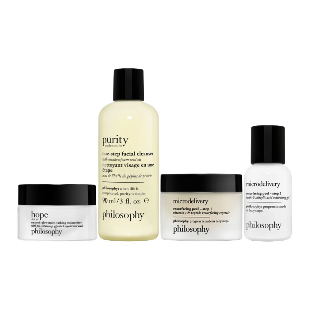99350241470-2 Philosophy Glow All The Way For Hydrated, Smooth & Radiant Skin 4-Piece Gift Set - Image 2