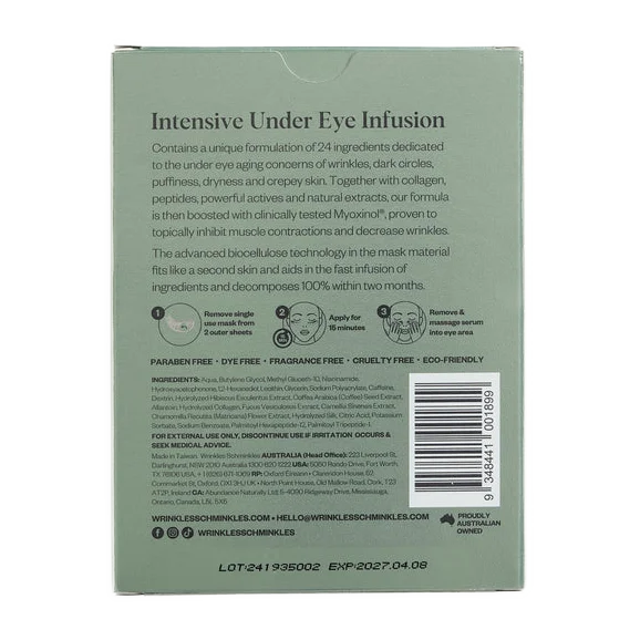 EComm-28 Wrinkles Schminkles Eye Smoothing & Depuffing Mask - 5 Pairs - Image 2