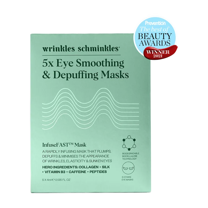 ws-eye-sheet-masks-awards Wrinkles Schminkles Eye Smoothing & Depuffing Mask - 5 Pairs - Image 1