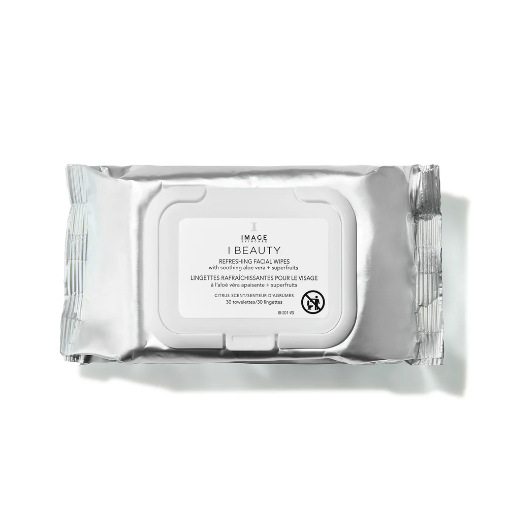 I_BEAUTY_facial_wipes_PDP_R01a IMAGE Skincare I BEAUTY refreshing facial wipes (30 towelettes) - Image 1