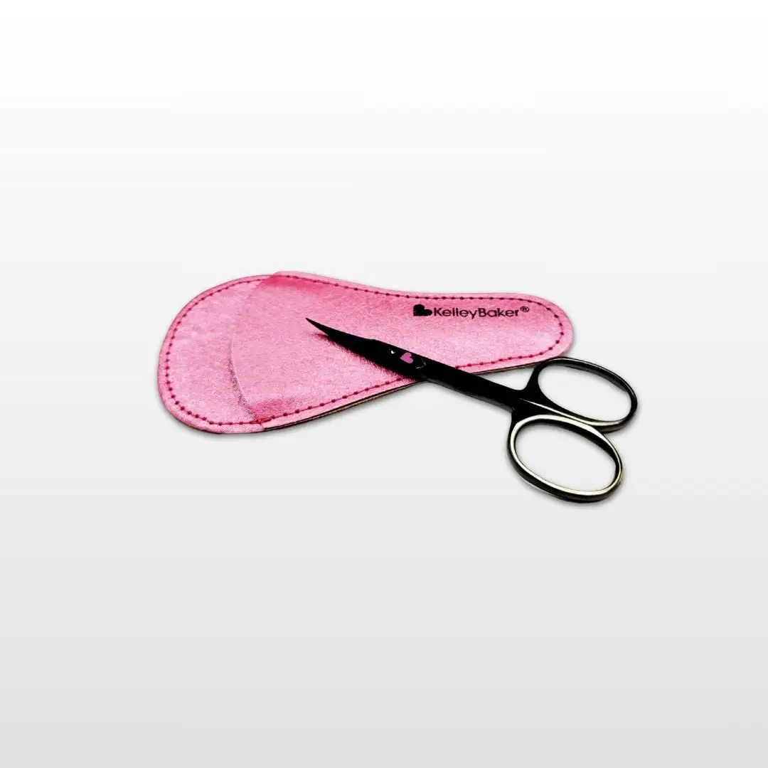Kelley-Baker-Scissors-Pink-Pouch Kelley Baker Brows Scissors - Image 1