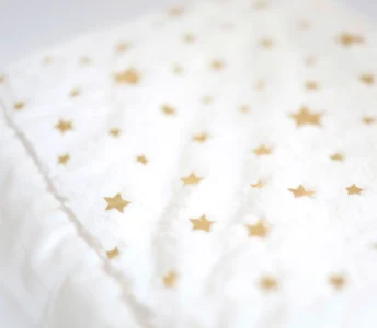 Little Giraffe Luxe™ Gold Stars Throw (45" x 59") - Image 5