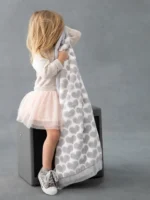 Little Giraffe Luxe™ Heart Army Baby & Toddler Blanket (29" x 35") - Image 8