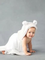 Little Giraffe Luxe™ Hooded Baby & Toddler Towel - Image 3