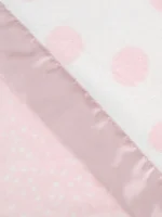 Little Giraffe Powder Plush™ Deluxe Dot Baby & Toddler Blanket (29" x 35") - Image 3