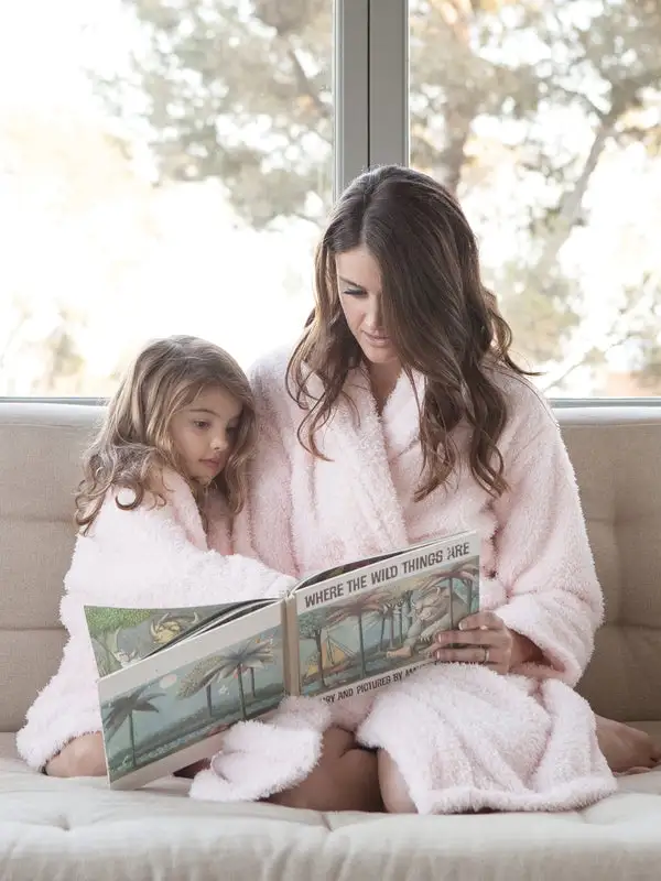 Stretch-Chenille-Cover-Up-Pink-2-display-2000x Little Giraffe Plush Chenille Robe Women's Loungeware - Image 1