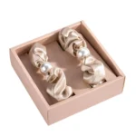 Blissy Pearl Scrunchies - Champagne