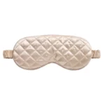 Blissy Diamond Quilted Sleep Mask - Champagne - Image 5