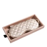 Blissy Diamond Quilted Sleep Mask - Champagne