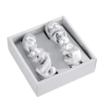 Blissy Pearl Scrunchies - Silver