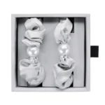 Blissy Pearl Scrunchies - Silver - Image 6