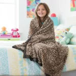 Little Giraffe Luxe™ Leopard Blanket for Big Kids (49" x 59")
