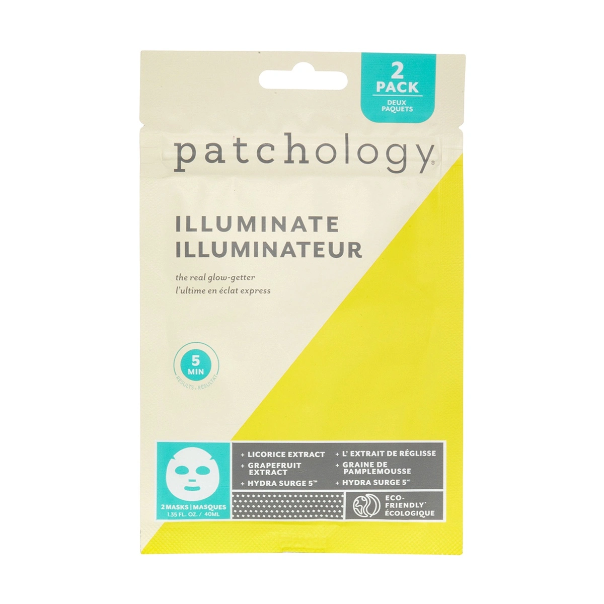 flashmasque-illuminate-5-minute-sheet-mask Patchology FlashMasque Illuminate 5-Minute Sheet Mask (2-Pack) - Image 1