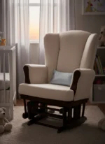 Little Giraffe Satin Decorative Nursery Pillow (10" x 13") - Image 2