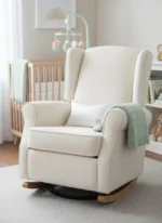 Little Giraffe Satin Decorative Nursery Pillow (10" x 13")