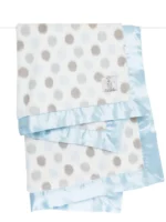 Little Giraffe Luxe™ Dot Baby Boy & Toddler Blanket (29" x 35") - Image 2