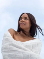 Little Giraffe Luxe™ Waterfall Luxury Home Throw Large (59" x 88") - Image 2