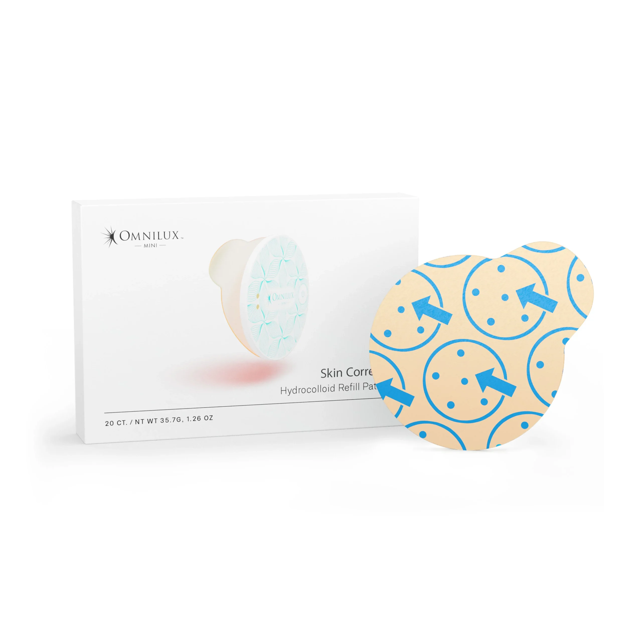 Skin_Corrector_Patches_1_53aff8f6-7ec8-4c37-b0a9-fdb7718e4017 Omnilux Skin Corrector Hydrocolloid Refill Patches (20 ct) - Image 1