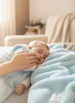 Little Giraffe Baby Boy Chenille Dream Sack - Image 4