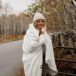 Little Giraffe Cherish™ Luxury Soft Cream Home Throw (49" x 59")