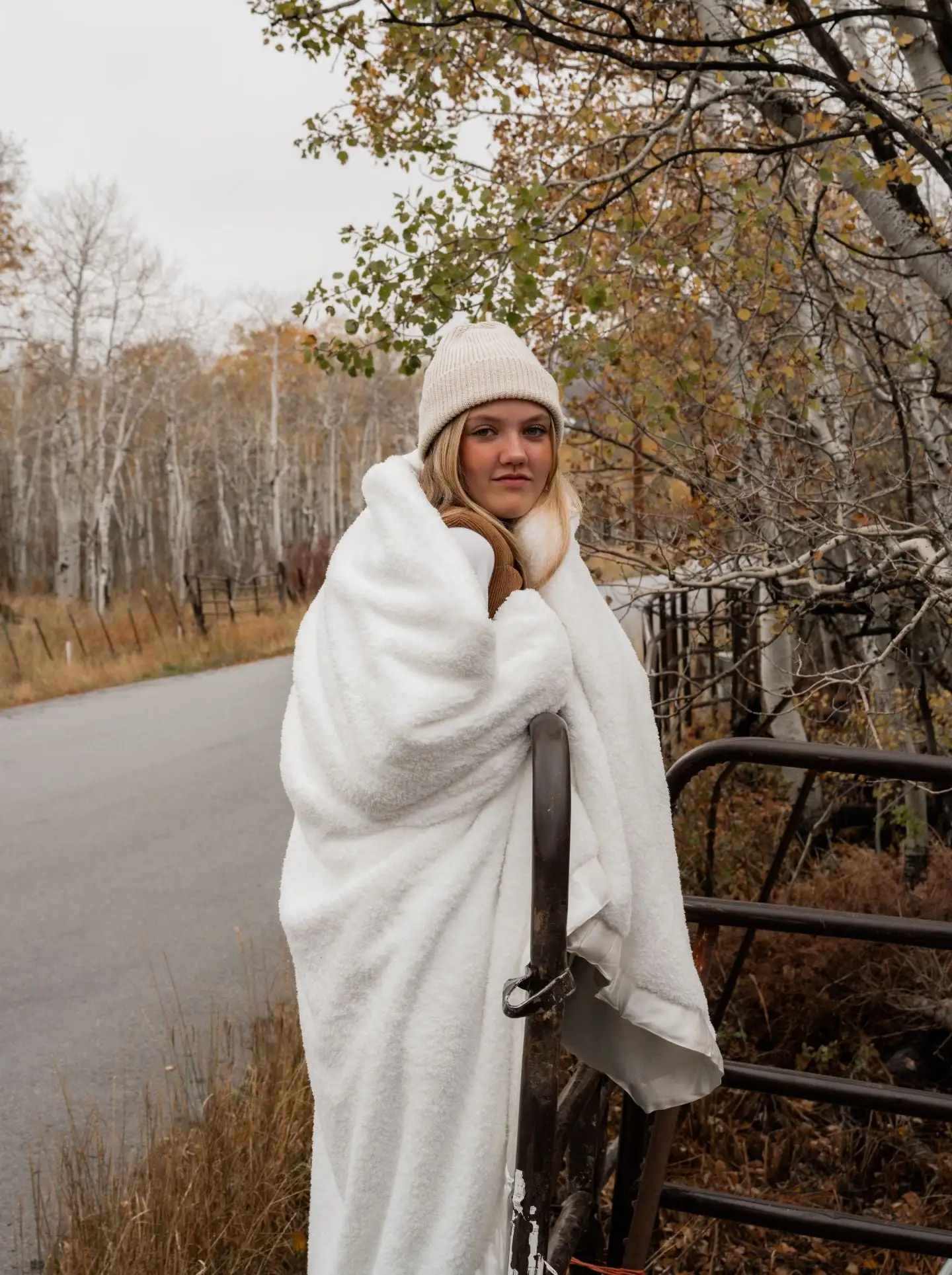 cherish-throw-2-2000x Little Giraffe Cherish™ Luxury Soft Cream Home Throw (49" x 59") - Image 1