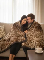 Little Giraffe Luxe™ Large Leopard Throw (59" x 88")