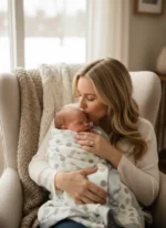 Little Giraffe Luxe™ Dot Baby Boy & Toddler Blanket (29" x 35") - Image 6