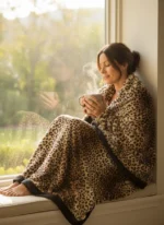 Little Giraffe Luxe™ Large Leopard Throw (59" x 88") - Image 2