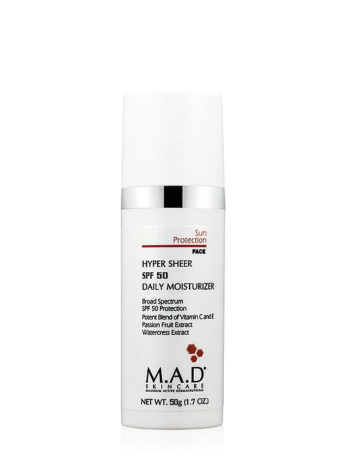 1504__10186.1665689586 MAD Skincare Hyper Sheer SPF 50 Daily Moisturizer - Image 1