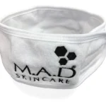MAD Skincare White Terry Headband w/ M.A.D Logo