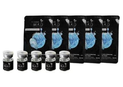 MAD Skincare SYNPLA Anti Wrinkle Growth Factor Serum 5pk + Hyaluronic Acid Hydrating Facial Mask 5pk
