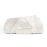 Little Giraffe Luxe Baby & Toddler Blanket (29" x 35") - White & Cream - Image 6