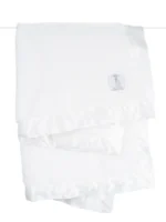 Little Giraffe Chenille Baby & Toddler Blanket (29" x 35") - Lavender, White & Cornflower - Image 5