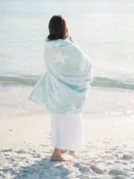 Little Giraffe Luxe Coastal Calm Baby & Toddler Blanket (29" x 35") - Image 6