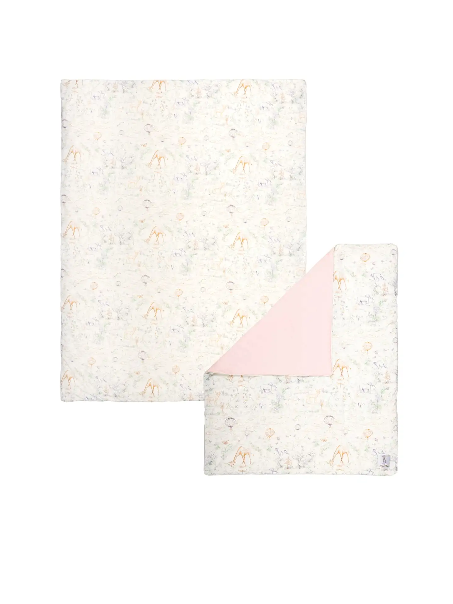 LG-UV-StrollerThrowBundle-Pink-1-2000x Little Giraffe UPF 50+ Cooling Comfort Stroller Blanket and Throw Set - Image 1