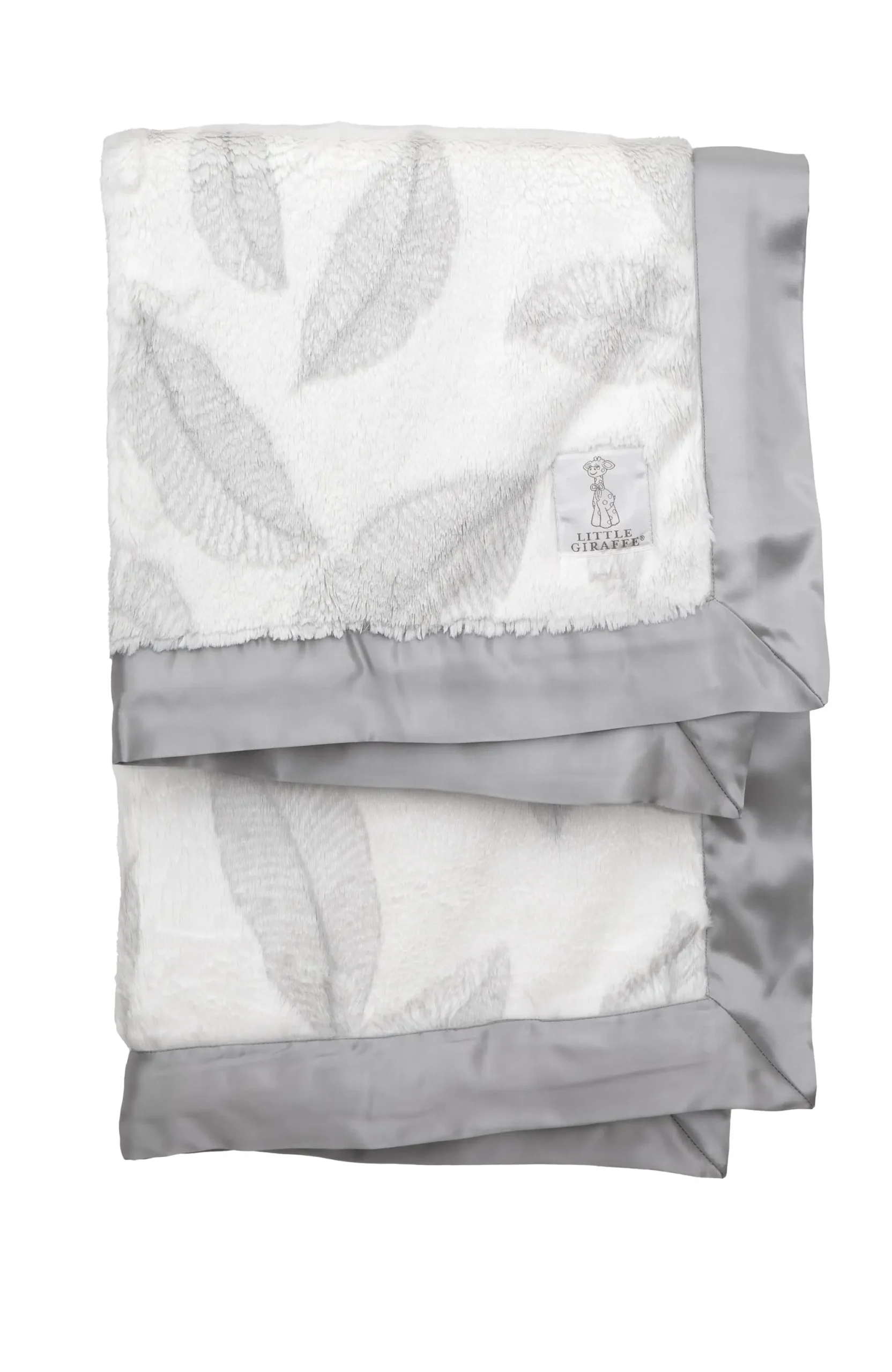 LXFLBKTSV-00-2000x Little Giraffe Luxe Leaves Baby Blanket - Image 1