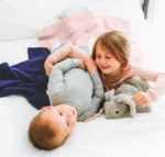 Little Giraffe Pointelle Alsca Knit Blanket - Image 4